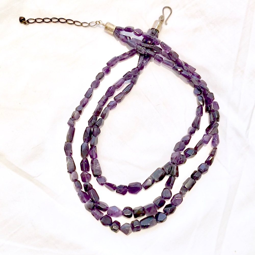 Multi-strand Amethyst Necklace